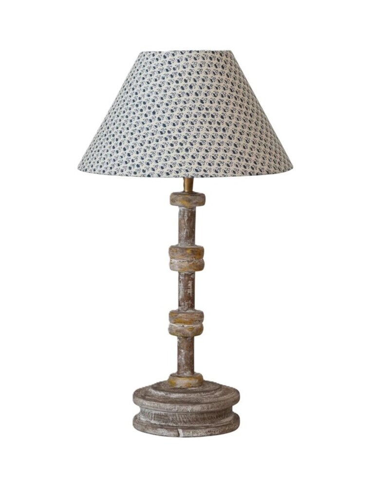 Bistro Found Wood Spool Table Lamp