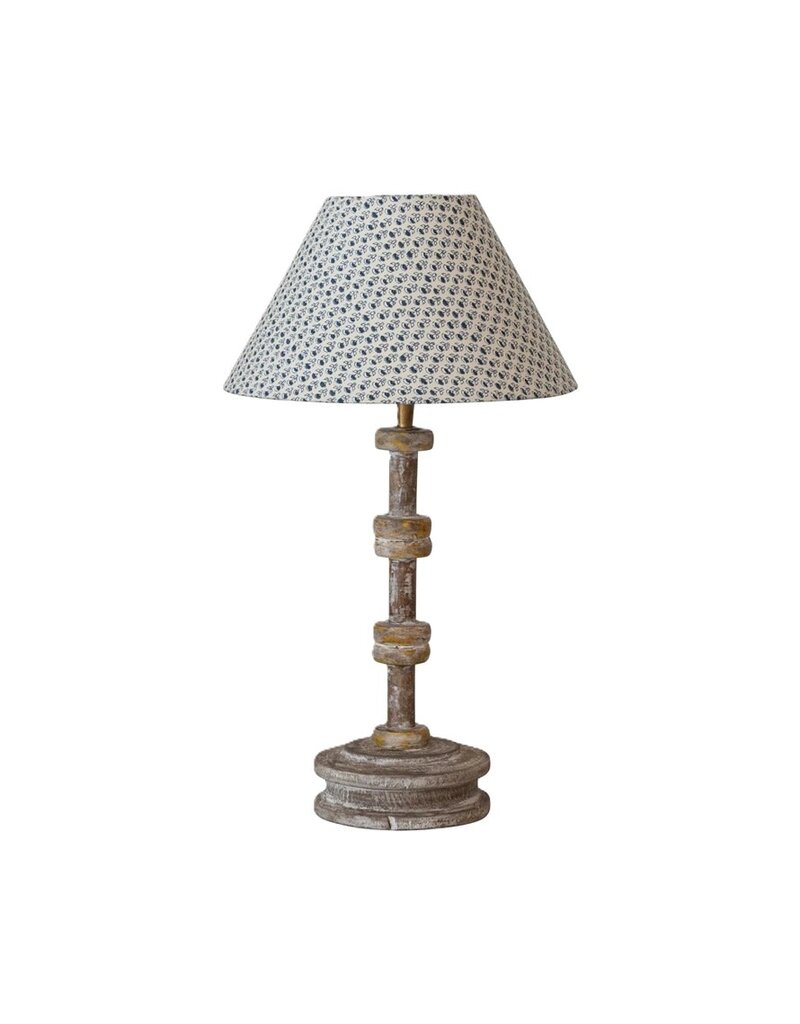 Bistro Found Wood Spool Table Lamp
