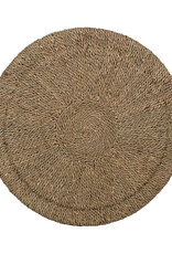 Seagrass 16" Wide Seagrass Ribbed Side Table, Natural