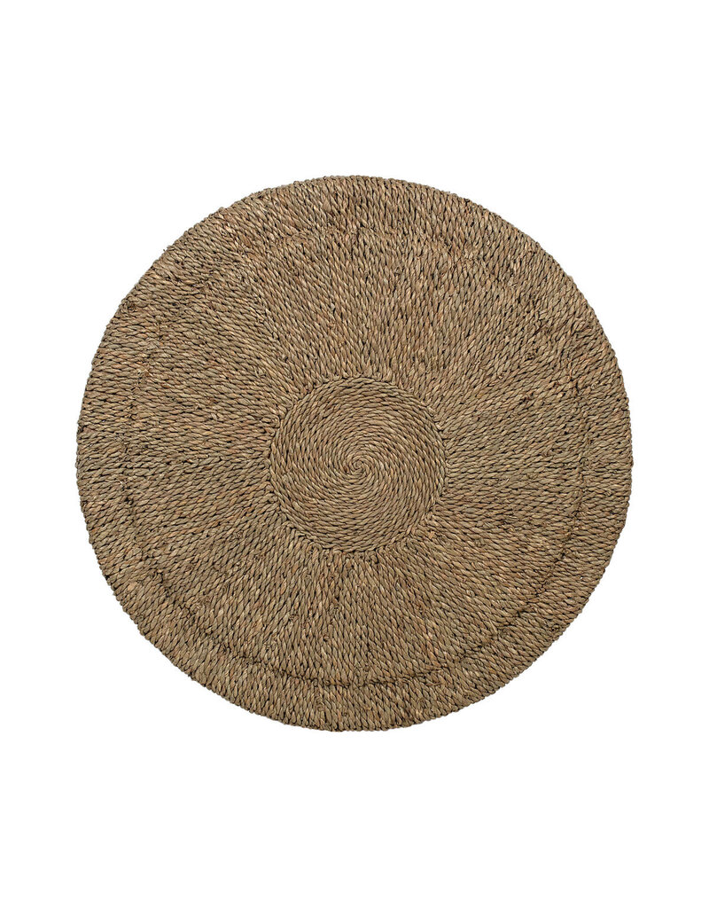 Seagrass 16" Wide Seagrass Ribbed Side Table, Natural