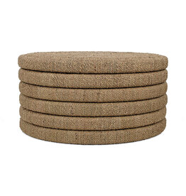 Seagrass 32" Wide Seagrass Ribbed Coffee Table, Natural