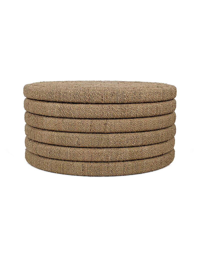 Seagrass 32" Wide Seagrass Ribbed Coffee Table, Natural