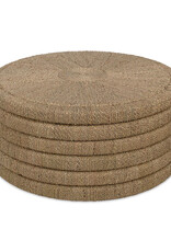 Seagrass 32" Wide Seagrass Ribbed Coffee Table, Natural