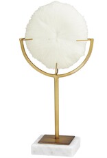 Small Coral Sculpture on Stand with Marble Base