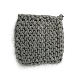 Backyard Farmer Dark Grey Cotton Crocheted Pot Holder