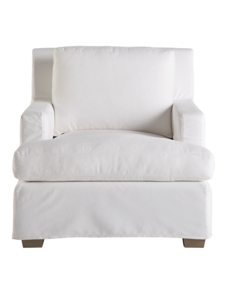 Miranda Kerr Home Malibu Slipcover Chair, Smoke on the Water