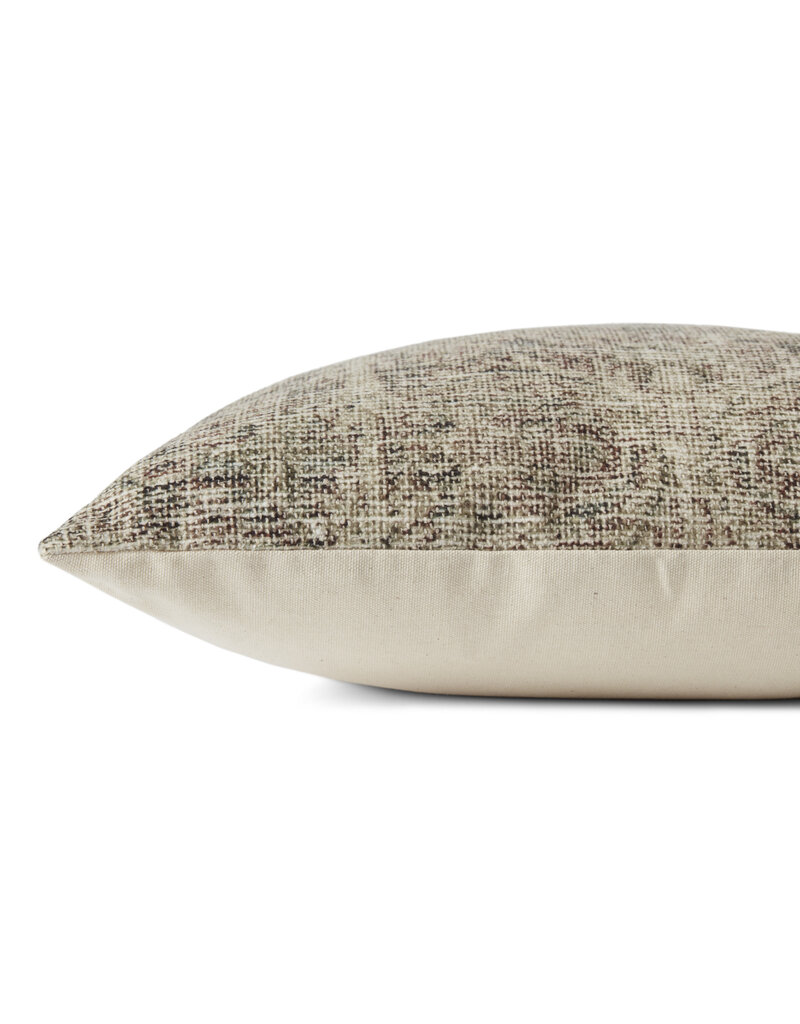 LOLOI Beige/Multi 18" x 18" Down filled