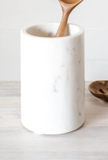 PD Home Marble Utensil Holder, White