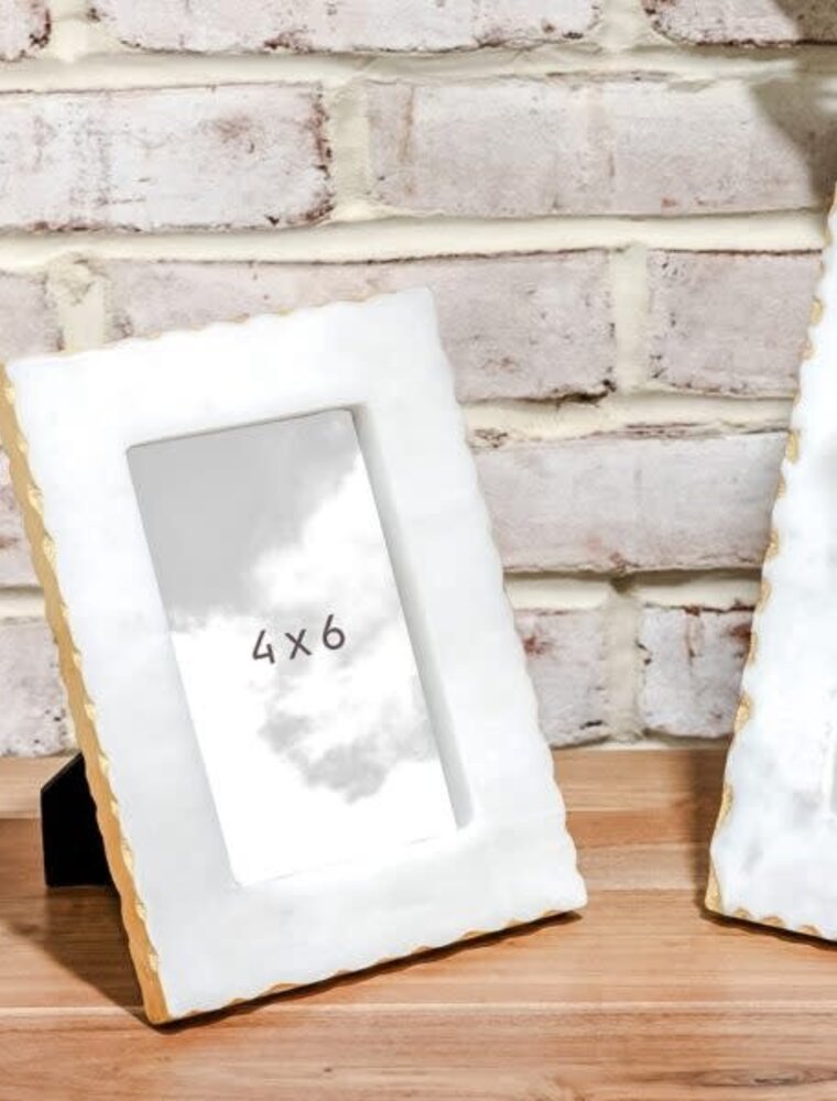 PD Home 4x6 Gold Foil Marble Frame