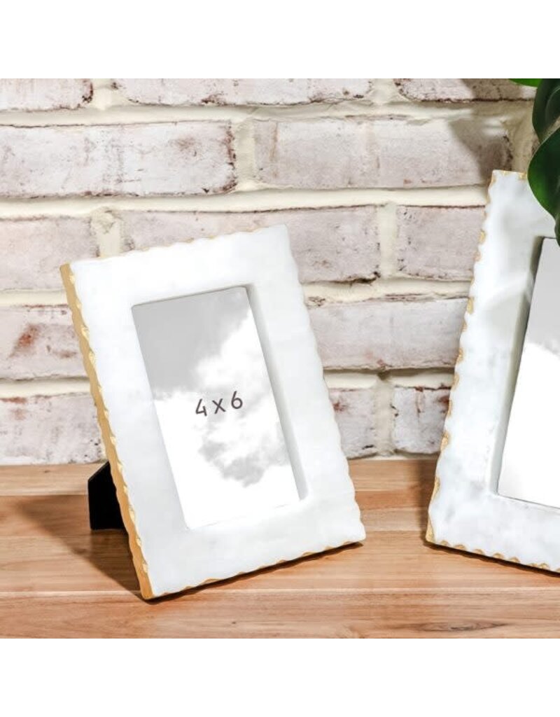 PD Home 4x6 Gold Foil Marble Frame