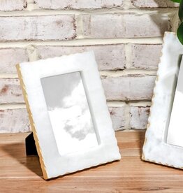 PD Home 5x7 Gold Foil Marble Frame