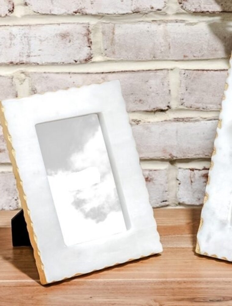 PD Home 5x7 Gold Foil Marble Frame
