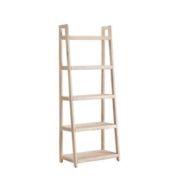 Bengal Manor Riverview Etagere Display Shelves, Acacia Wood White Wash