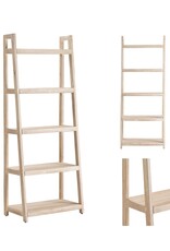 Bengal Manor Riverview Etagere Display Shelves, Acacia Wood White Wash
