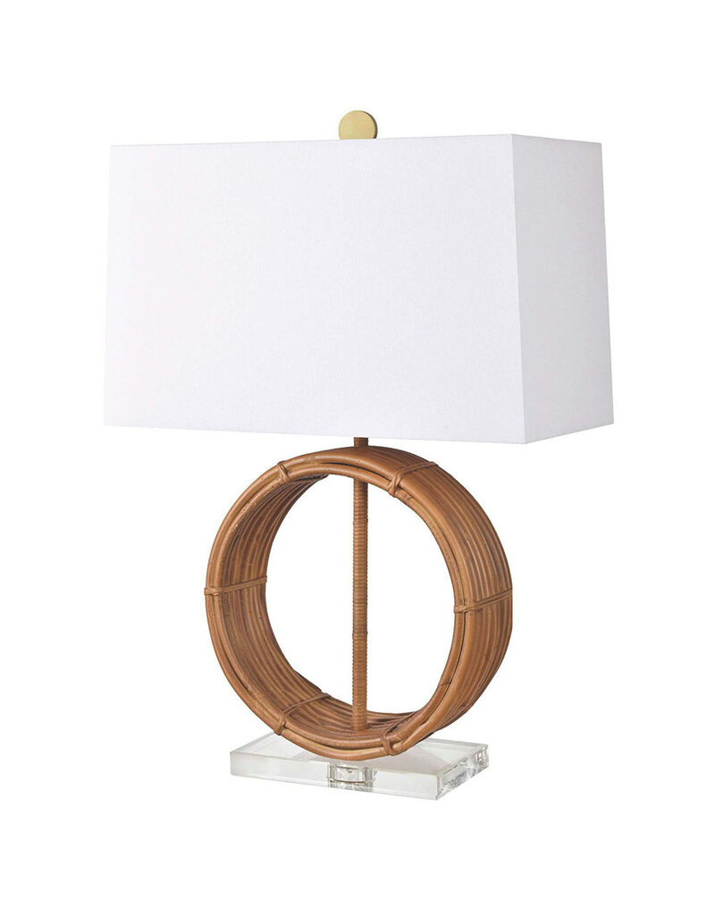 Jes & Gray Salinas Accent Lamp, Rattan