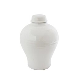 Sanctuary Terracotta Cachepot, White