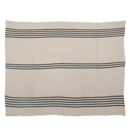 Backyard Farmer Grey Double Cloth Stitched Throw