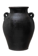 Collected Notions Black 12" Clay Jug