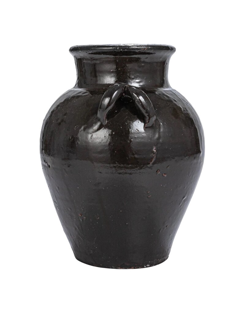 Collected Notions Black 12" Clay Jug