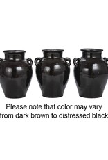 Collected Notions Black 12" Clay Jug