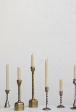 Botanist Set of 2 Antique Brass Taper Holders
