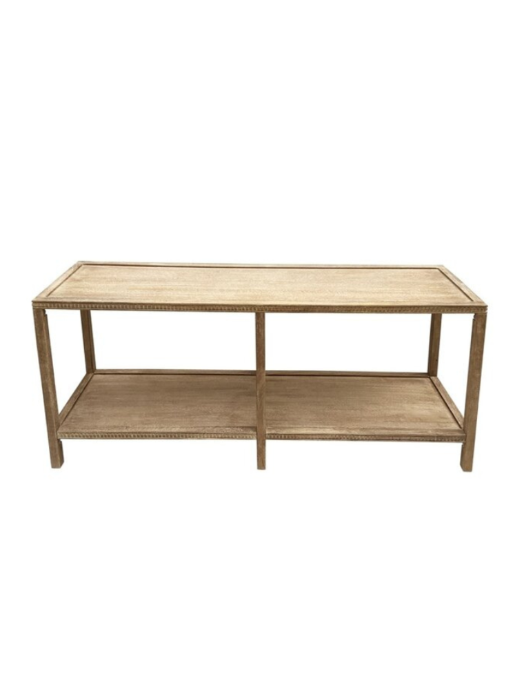 Southern Sky Taylor 70" Console Table, Natural White Wash