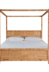 Weekender Coastal Living Home Collection Chatham Poster Bed Queen, Rattan