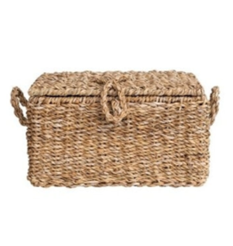 Await Medium Seagrass & Wire Framed Trunk