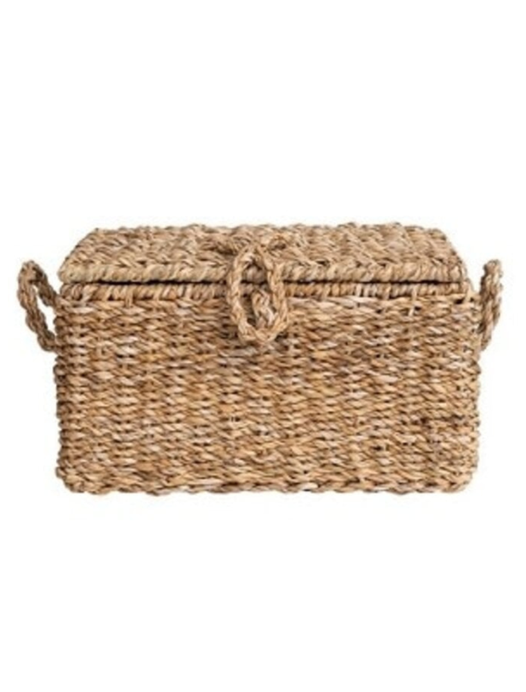 Await Medium Seagrass & Wire Framed Trunk