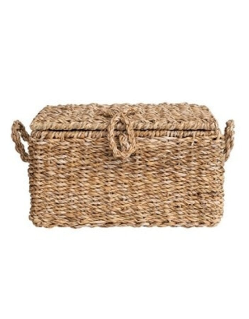 Medium Seagrass & Wire Framed Trunk - Styron & Hughes Interiors eCommerce