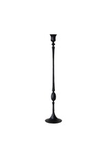 Collected Notions Medium Hand-Forged Cast Iron Taper Holder, Black
