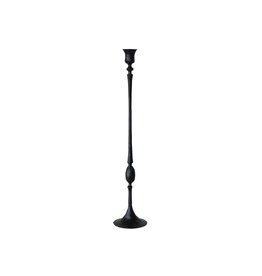 Collected Notions Medium Hand-Forged Cast Iron Taper Holder, Black