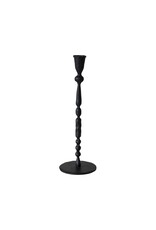 Collected Notions Small Hand-Forged Cast Iron Taper Holder, Black