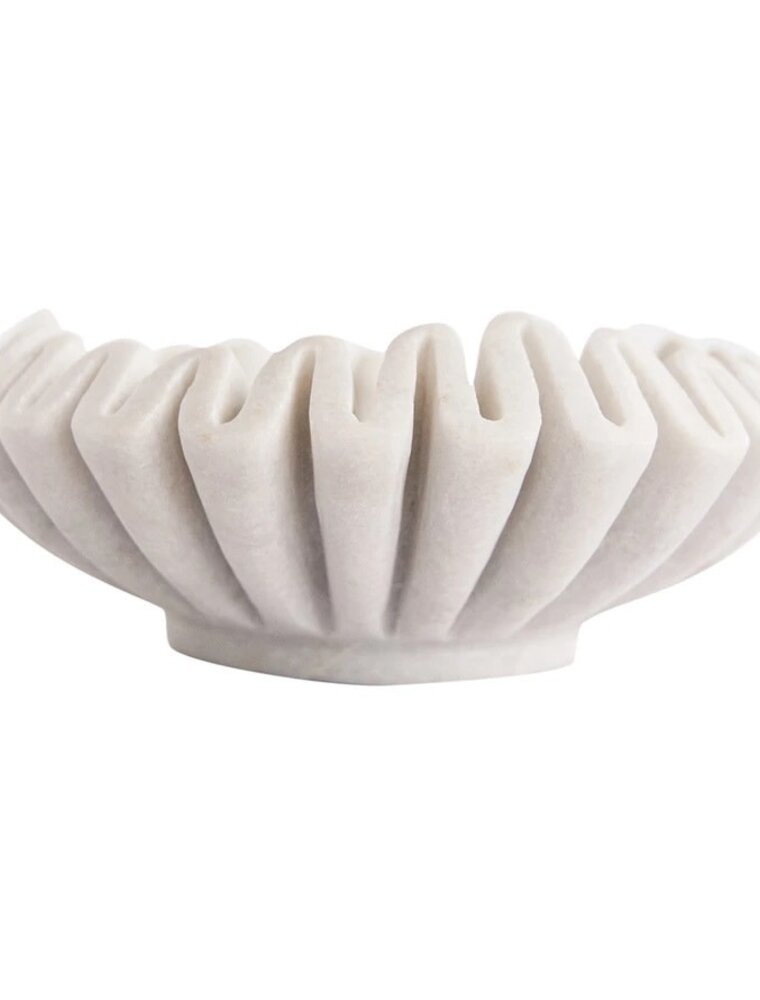 Collected Notions Marble Fluted Dish
