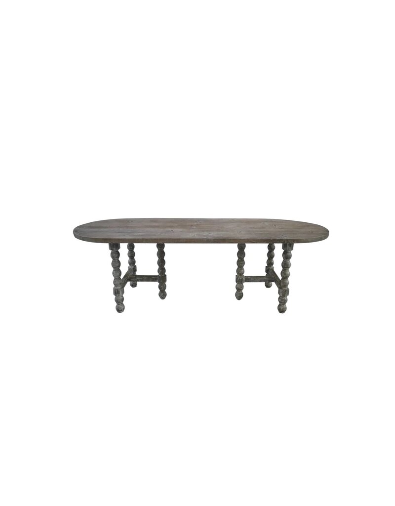 Heirloom 96" Reclaimed Wood Table, Whitewashed