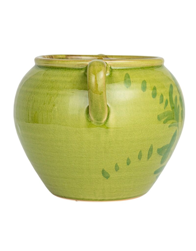 Sunset Villa Hand-Painted Terra-cotta Urn w/ Handles