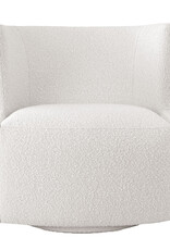 Atelier Nina Swivel Chair, Boucle Ivory
