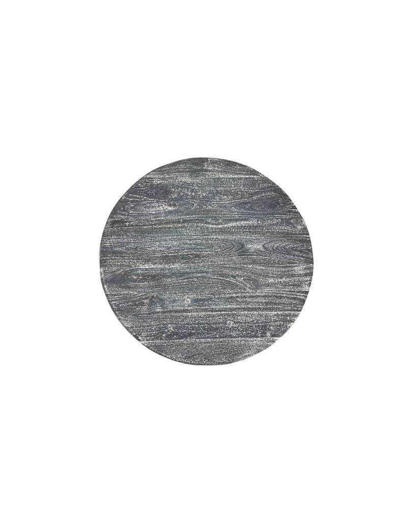 Southern Sky Axel 42" Round Coffee Table, Transparent Black