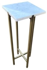 Marble Marble Side Table, Small (Gold)