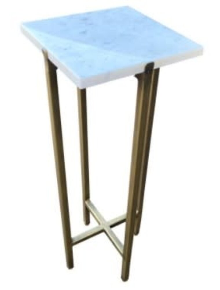 Marble Marble Side Table, Small (Gold)