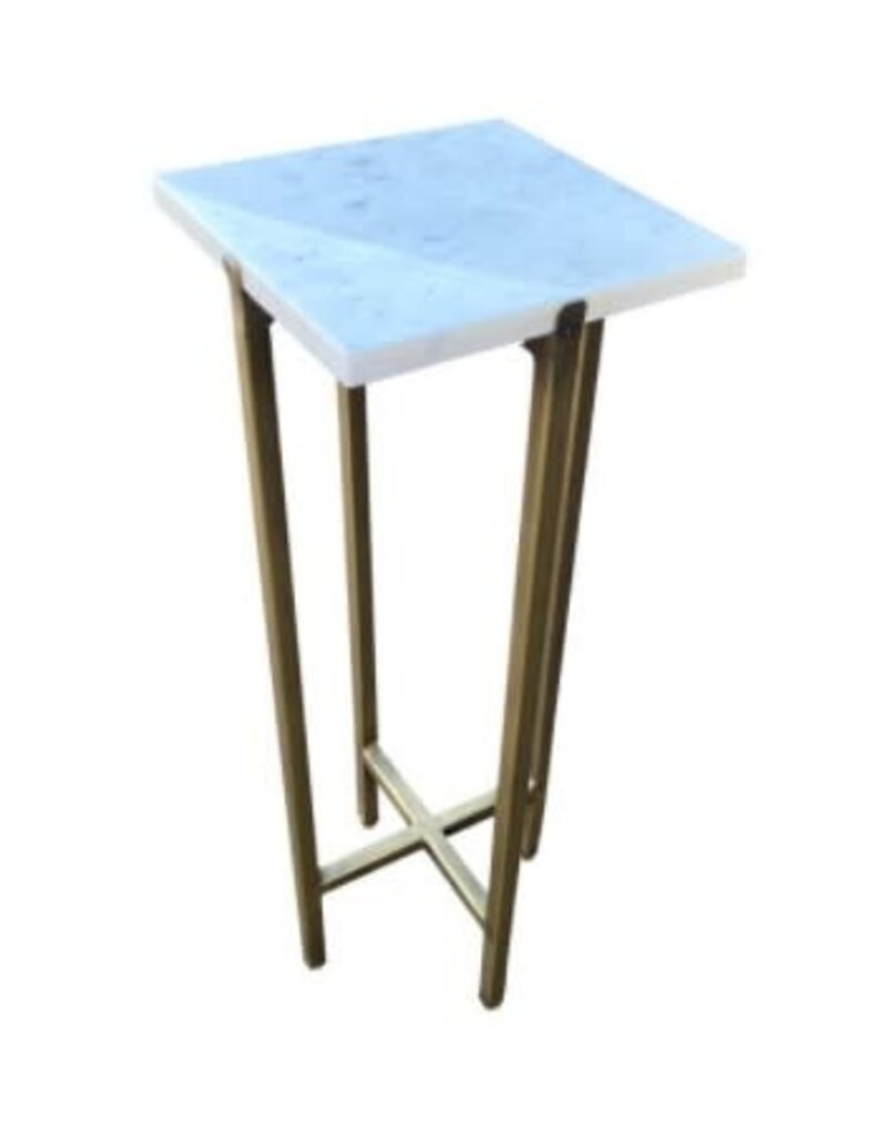 Marble Marble Side Table, Small (Gold)