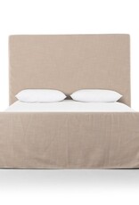 Daphne Daphne Slipcover Queen Bed, Hootie Pearl, Almond