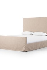 Daphne Daphne Slipcover Queen Bed, Hootie Pearl, Almond