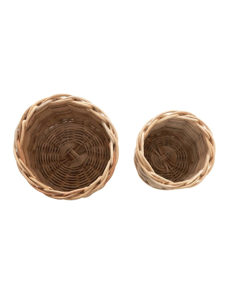 At The Table Wicker Baskets, Set of 2