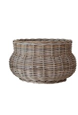 Sonoma 18" Hand-woven Rattan Planter, Grey