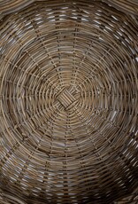 Sonoma 16" Hand-woven Rattan Planter, Grey