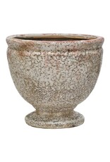 Sunset Villa Terra-cotta Footed Planter, Hold 5" Pot