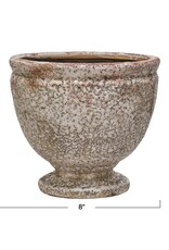 Sunset Villa Terra-cotta Footed Planter, Hold 5" Pot