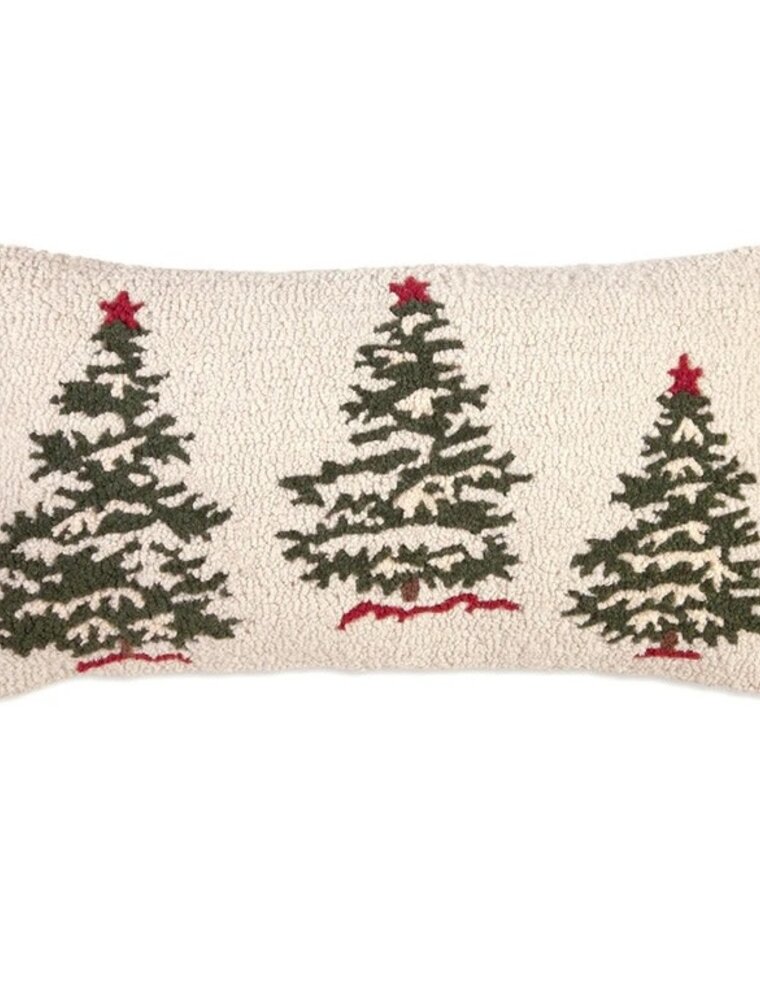 Chandler 4 Corners 15" x 30" Trees on White Pillow