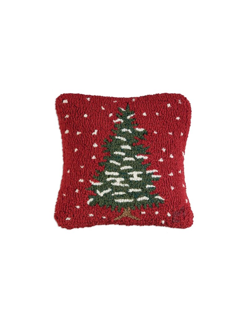 Chandler 4 Corners 14" x 14" Red Flurries Tree Pillow